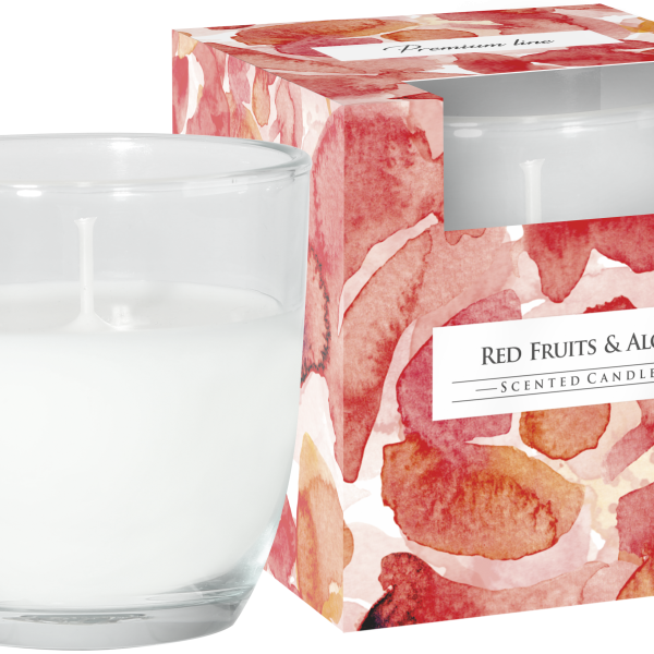 ΑΡΩΜΑΤΙΚΟ ΚΕΡΙ ΣΕ ΓΥΑΛΙΝΟ ΠΟΤΗΡΙ RED FRUITS & ALOE