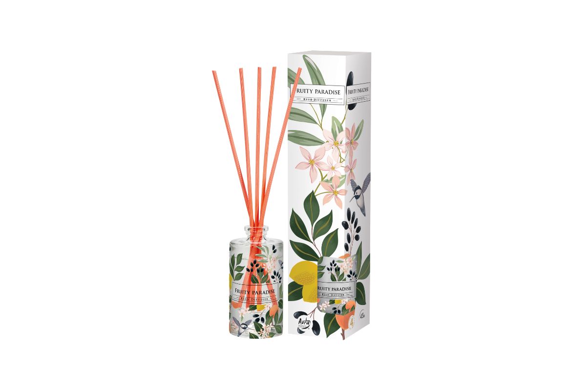 REED DIFFUSER ΑΡΩΜΑΤΙΚΟ ΧΩΡΟΥ ΣΕ ΔΙΑΚΟΣΜΗΜΕΝΟ ΔΟΧΕΙΟ